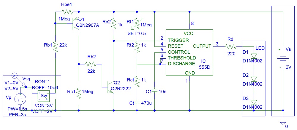 555 Timer Touch Lamp 02 Step 01 Design the Circuit